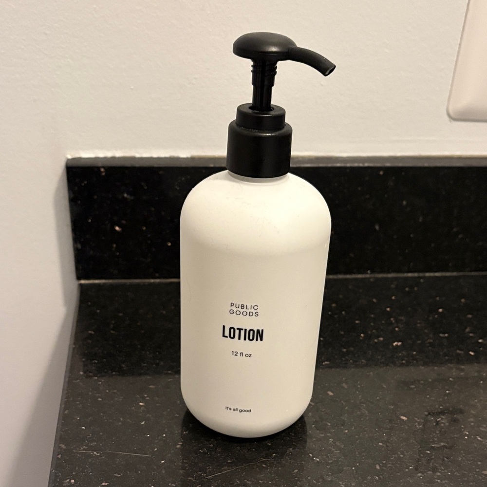 Public Goods White Lotion Bottle